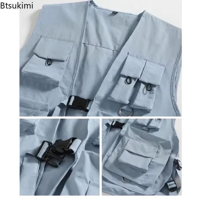 Gilets Cargo multi-poches pour hommes et femmes