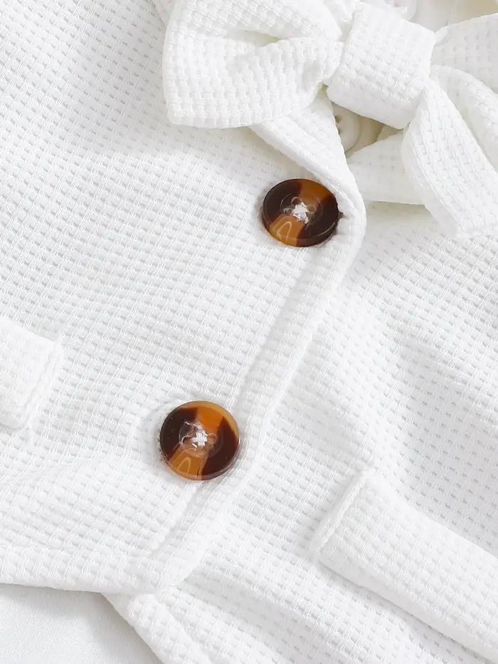 Ensemble de vêtements pour bébé garçon, faux gilet à deux manches longues, adapté pour être porté en automne et en hiver