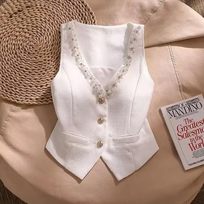Gilet Camisole blanc pour femmes
