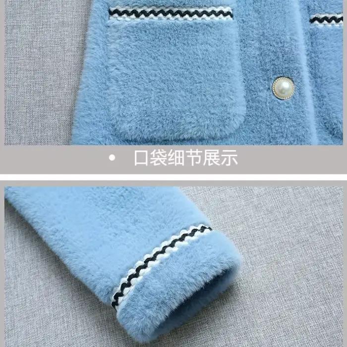 Cardigan à Manches sulfet Col Rabattu pour Femme