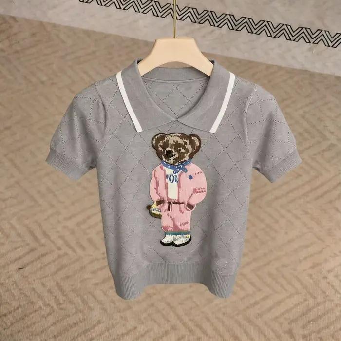 Pull tricoté à col revers pour femme