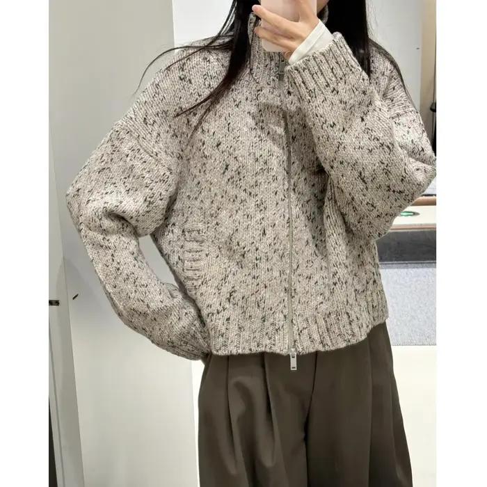XIMIAN APPAREL 2026 YAZHIMEI Nouvelle Collection Hiver – Cardigan Décontracté pour Femme en Tissu Mé