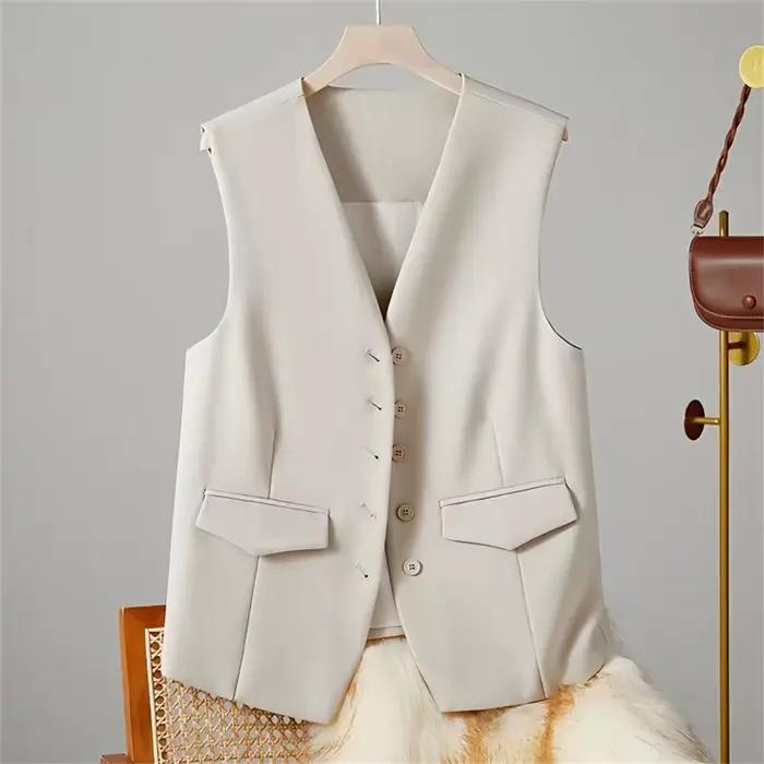 Vêtements de mode élégants automne printemps gilet pour femmes vêtements décontracté Streetwear mant