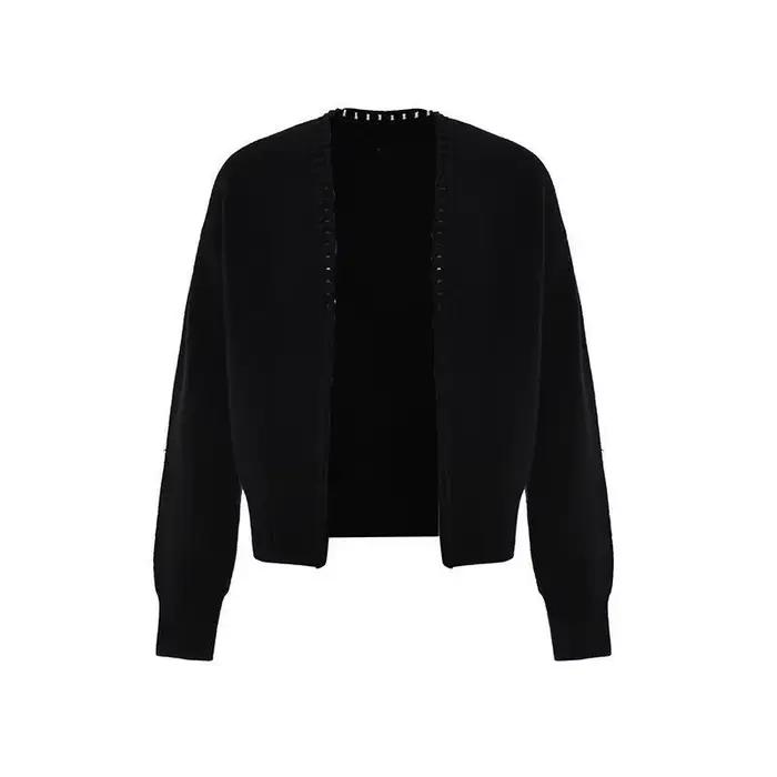 Vintage surpoids livres hommes Cardigan pull Design de luxe Jacquard tissage tricoté à la main hauts