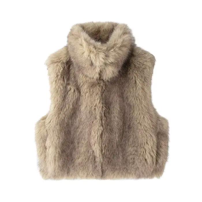 Gilet polyvalent à la mode pour femmes, fourrure ample, 2025