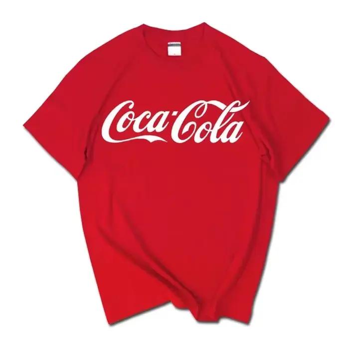 Nouveau T-shirt d'été 2026 INS Pepsi Cola Sprite Coca-Cola, T-shirt unisexe en coton ample à manches