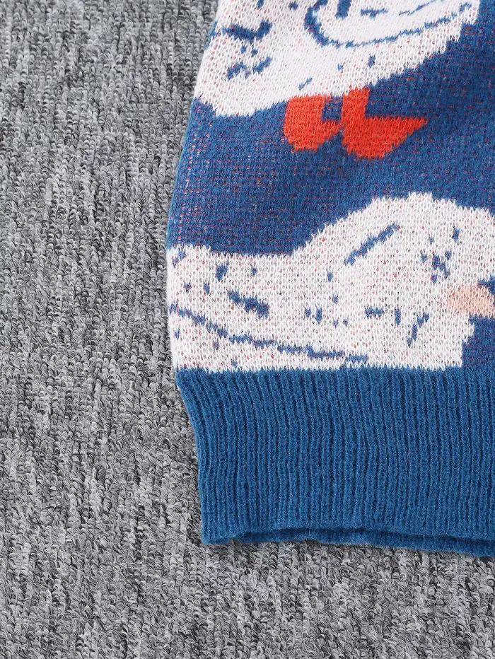 Nouveau populaire automne hiver mignon canard Jacquard motif pull