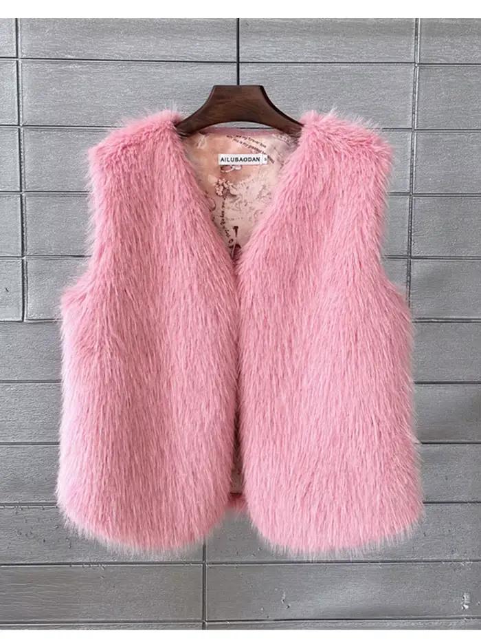 ZADORIN 2026 – Nouvelle Collection Automne Hiver – Gilet en fausse fourrure pour femme – Décontracté et chaud – Col en