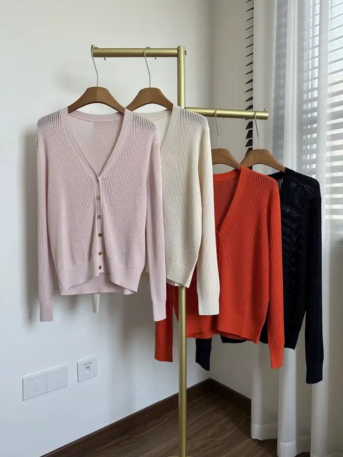 26 nouvelles arrivées estivales : cardigan tricoté léger et respirant pour femme