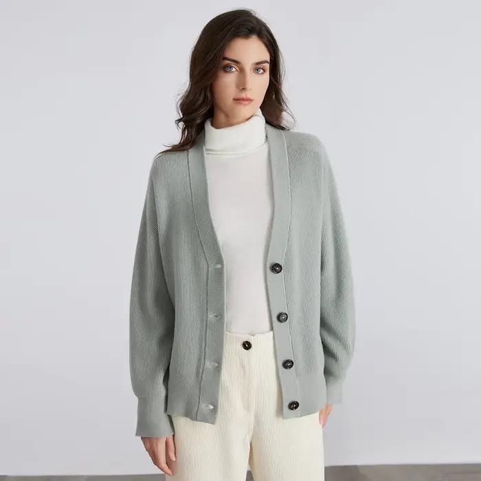 BC735-Pull 100% Laine, Gilet de Luxe, Vêtement d'Hiver Décontracté