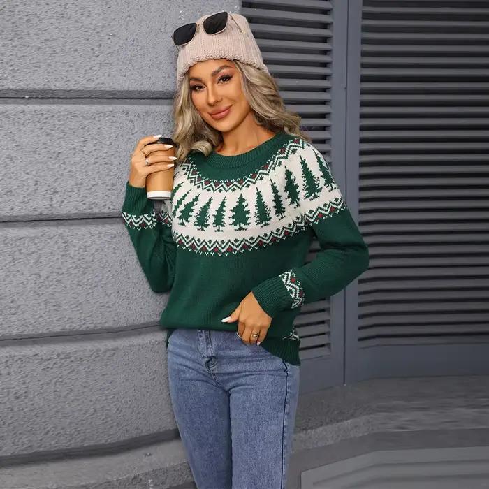 Pull de noël européen et américain pour femmes