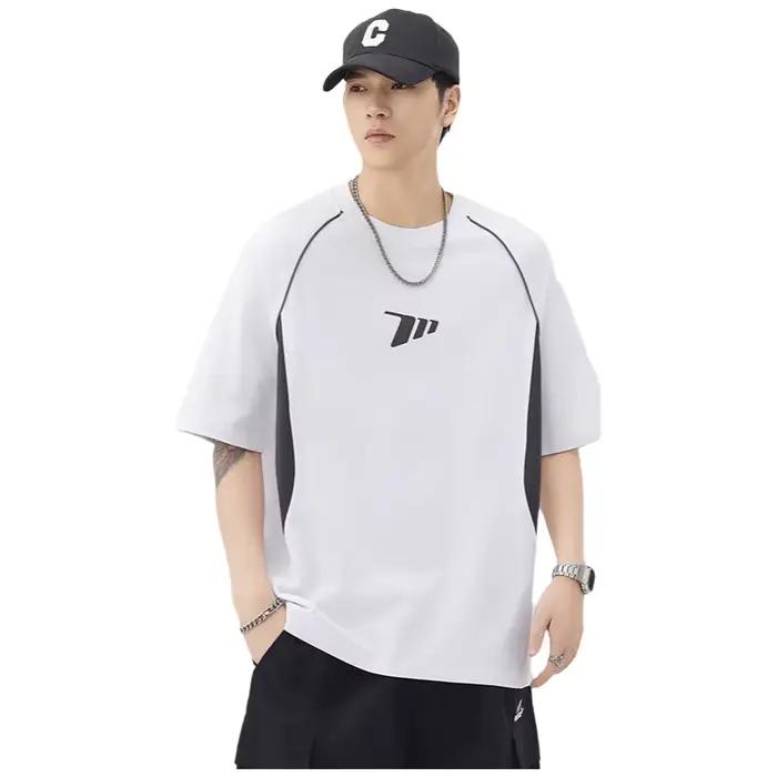 T-shirt à manches courtes col rond pour homme, mode jeune, coton, été, léger, imprimé, décontracté, confortable, respirant