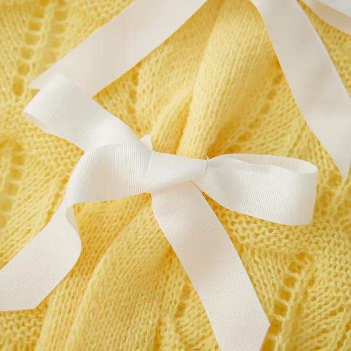 Puloru-Pull en tricot évidé à manches longues pour femmes