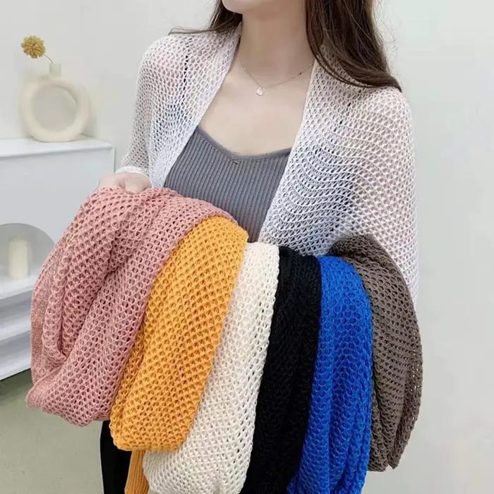 1 pièce Cape à manches nid d'abeille pour femme