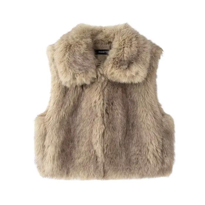Gilet polyvalent à la mode pour femmes, fourrure ample, 2025