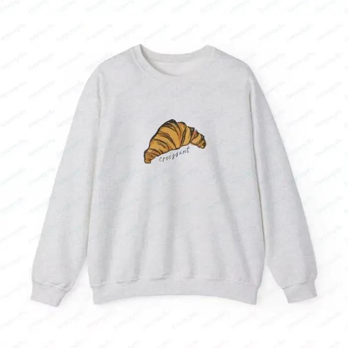 Sweat-shirt tendance Parisien à thème pâtisserie (croissant