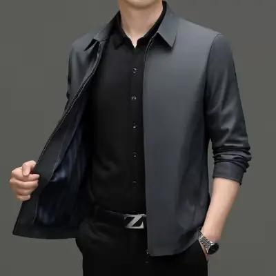 Hommes veste printemps automne nouvelle mode col rabattu intelligent décontracté classique luxe affaires veste marque vêtements d'extérieur et manteaux