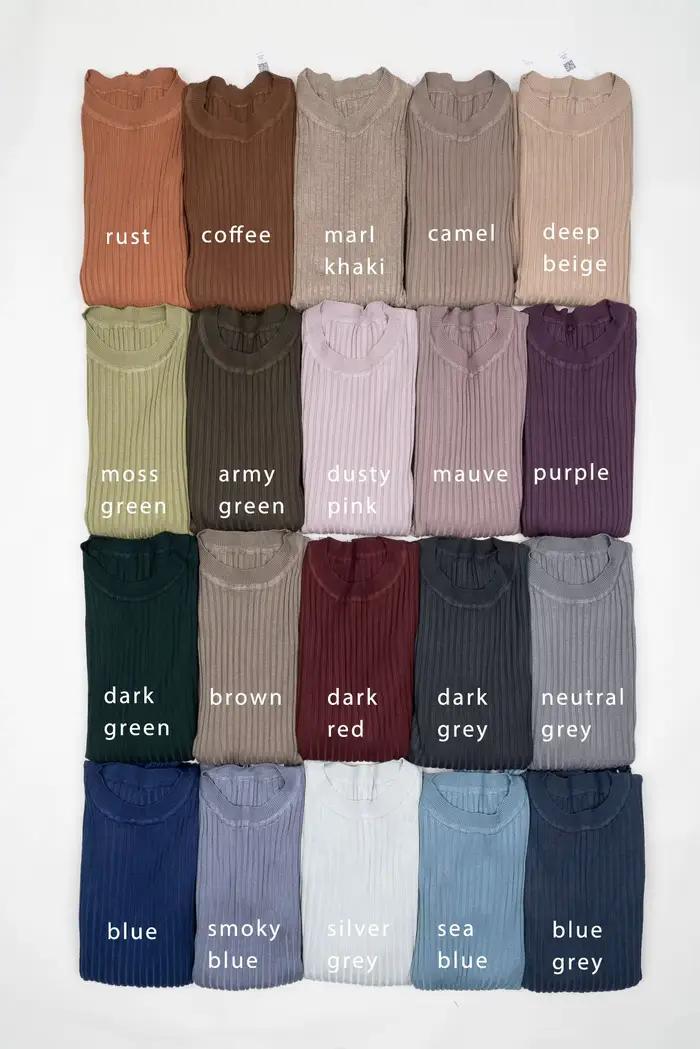 Pull basique à col rond pour femme, pull avec trou pour le pouce, pull en Y