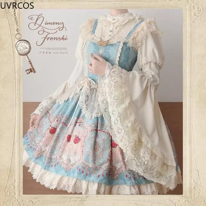 Chemisier victorien vintage Lolita pour femme