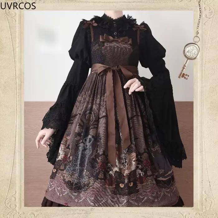 Chemisier victorien vintage Lolita pour femme