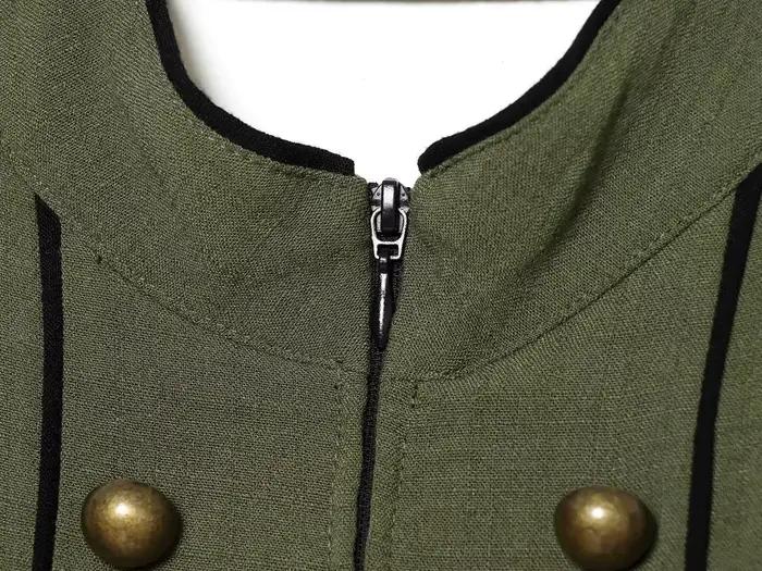 KONDALA Gilet Chic Vintage pour Femme avec Fermeture Éclair et Boutons