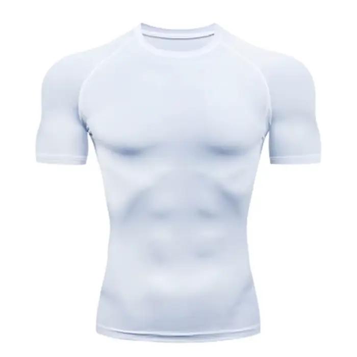 T-shirt de compression élastique respirant pour homme