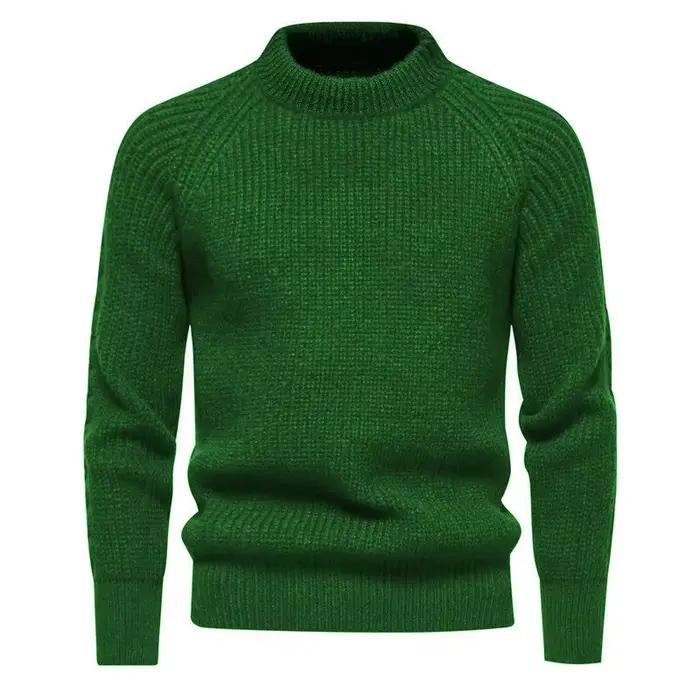 Pull d'automne à col rond pour hommes, nouveaux tricots à manches longues, coupe cintrée