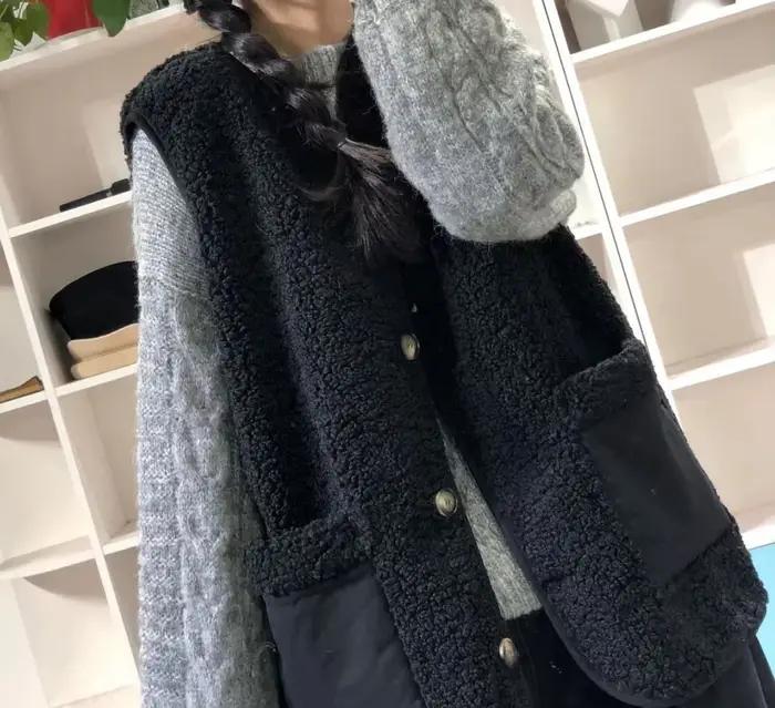 Haut ample pour femme, pour l'automne et l'hiver, nouvelle veste gilet, 2025
