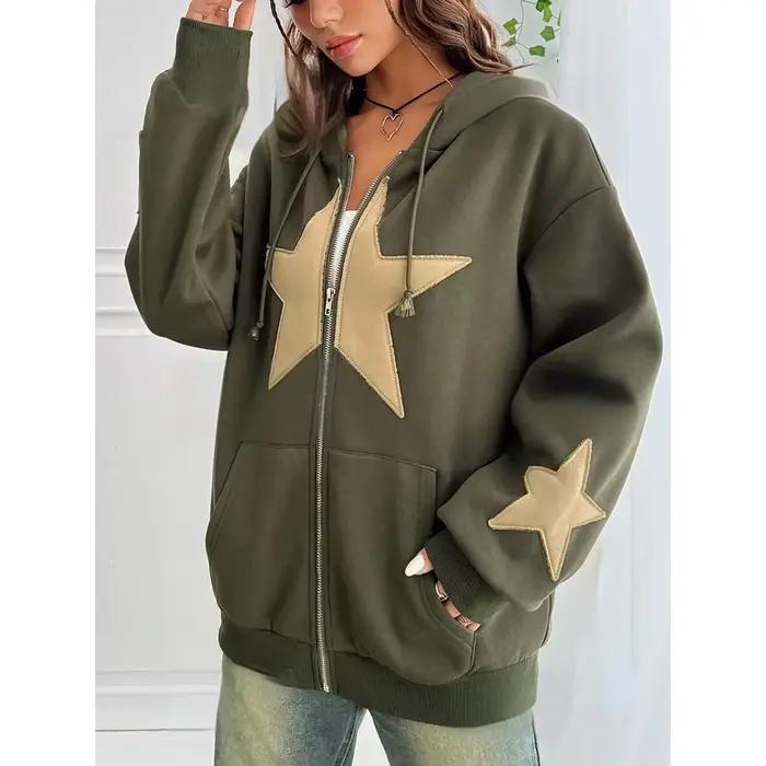 Cardigan minimaliste de style américain avec capuche