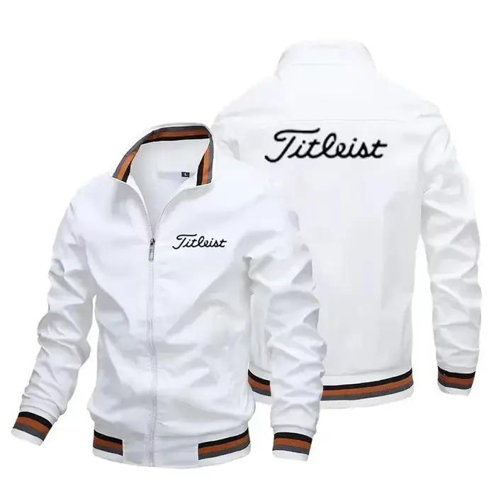 Veste décontractée d'extérieur pour homme à col montant et fermeture éclair, nouvelle mode printemps-automne 2026, confort sportif de haute qualité et