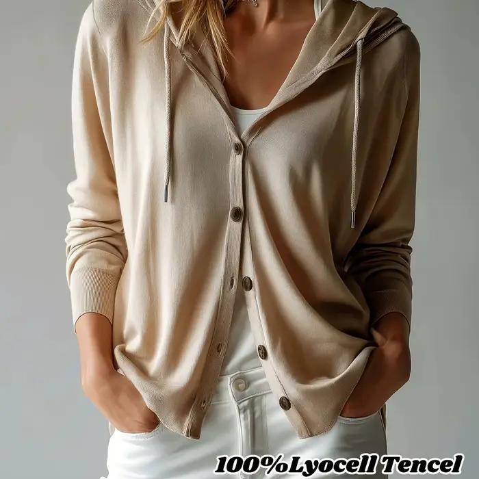 Nouveau cardigan tricoté à capuche multicolore pour femme 2026