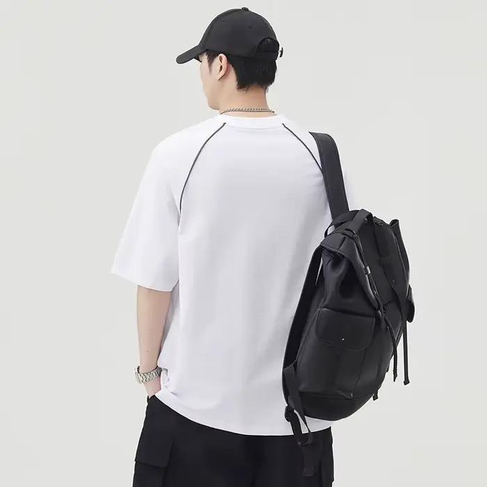 T-shirt à manches courtes col rond pour homme, mode jeune, coton, été, léger, imprimé, décontracté, confortable, respirant