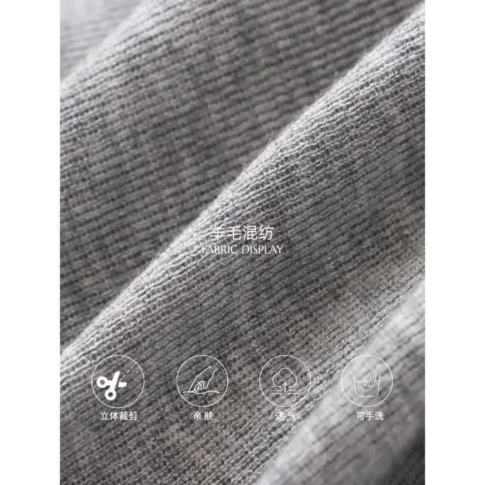 2025 Automne Nouveau pull en tricot à col polo et demi-fermeture éclair