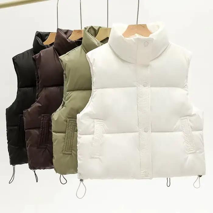 Femmes coton gilet 2025 automne hiver Version coréenne vers le bas