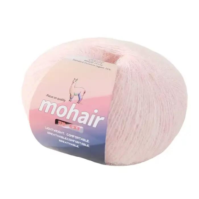 Pull et écharpe tricotés à la main avec alpaga et mohair entrelacés en laine florale