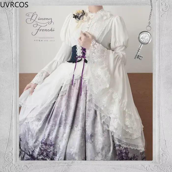 Chemisier victorien vintage Lolita pour femme