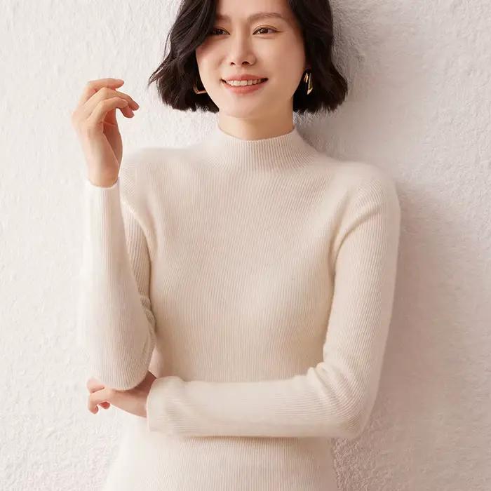 Nouveau pull pour femme en cachemire pur à 100 %
