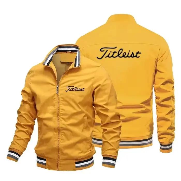 Veste décontractée d'extérieur pour homme à col montant et fermeture éclair, nouvelle mode printemps-automne 2026, confort sportif de haute qualité et