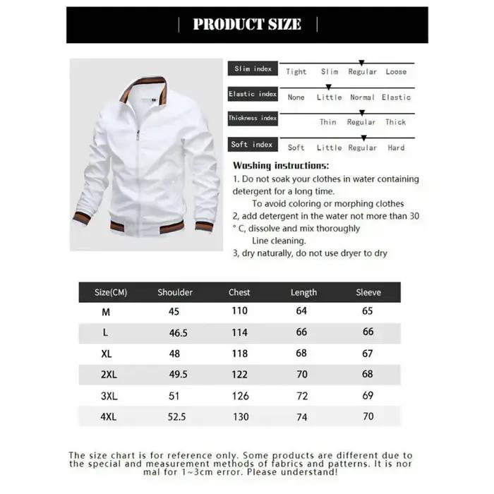 Veste décontractée d'extérieur pour homme à col montant et fermeture éclair, nouvelle mode printemps-automne 2026, confort sportif de haute qualité et