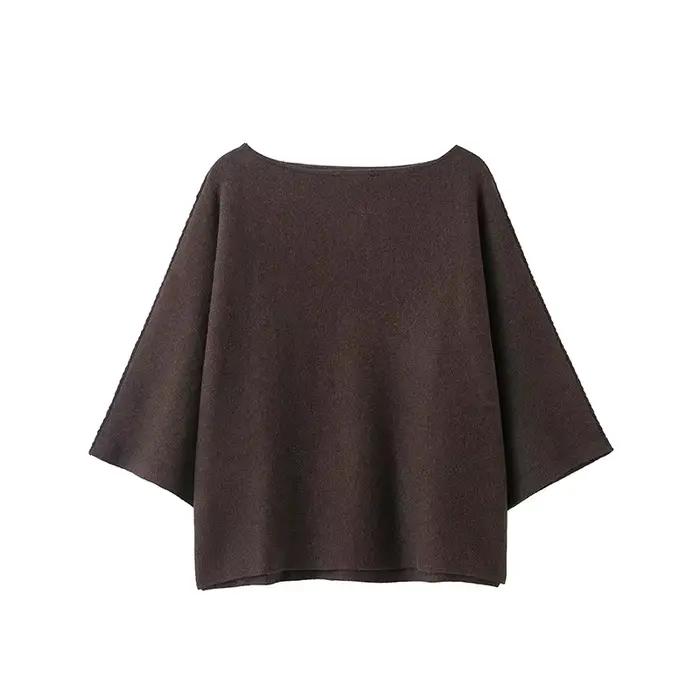 Willshela femmes mode solide ample tricoté pull