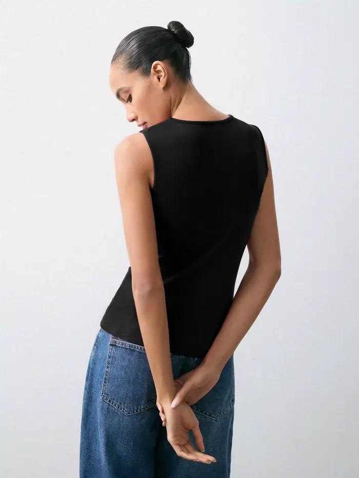Gilet pour femme 2026 en tissu sans couture avec broderie métallique