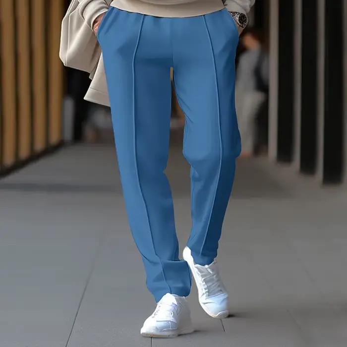Viser de survêtement décontractés minces pour hommes, pantalons de survêtement à la mode, pantalons de survêtement de sport gaufré, pantalons de survêtement à taille élastique FJG, printemps, automne,