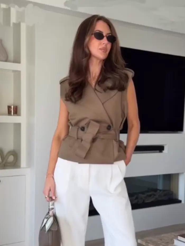 Gilet polyvalent chic et décontracté pour femme HH