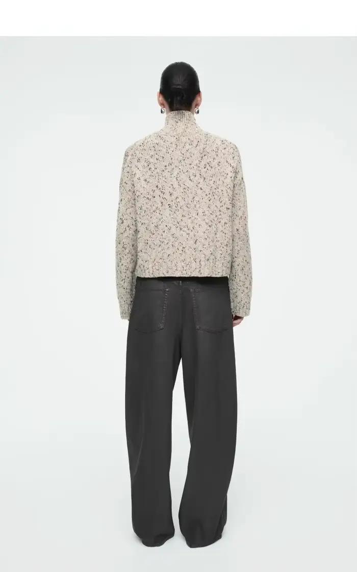 XIMIAN APPAREL 2026 YAZHIMEI Nouvelle Collection Hiver – Cardigan Décontracté pour Femme en Tissu Mélangé avec Fermeture Éclair
