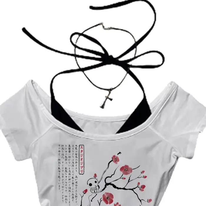 Beau motif de fleurs imprimé gilet femmes haut court décontracté hauts à la mode mignon confortable sexy femme