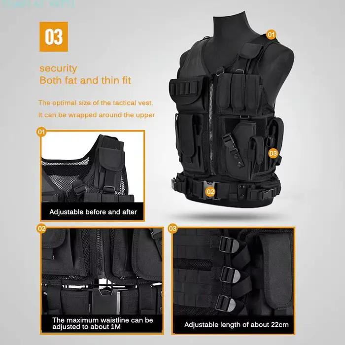 Vêtements de sécurité pour la chasse, Swat DulglaSwat, Chest Rig, Multi-Poches, Swat Army Cs, Chest Rig, Accessoires de camping