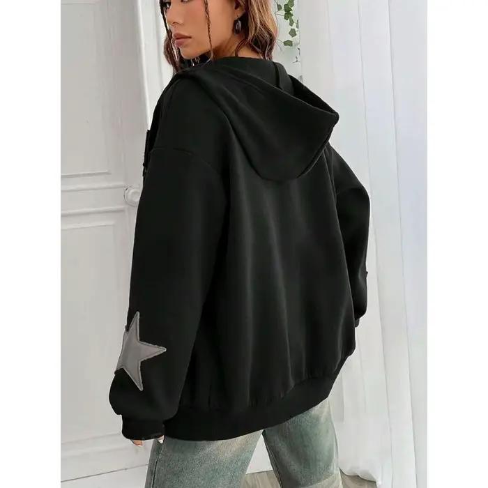 Cardigan minimaliste de style américain avec capuche