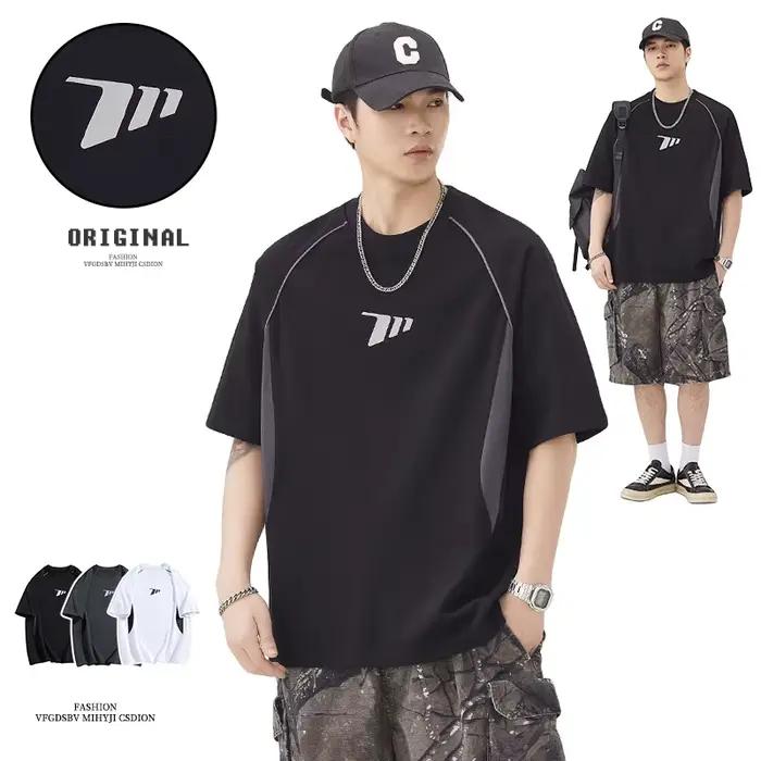 T-shirt à manches courtes col rond pour homme, mode jeune, coton, été, léger, imprimé, décontracté, confortable, respirant
