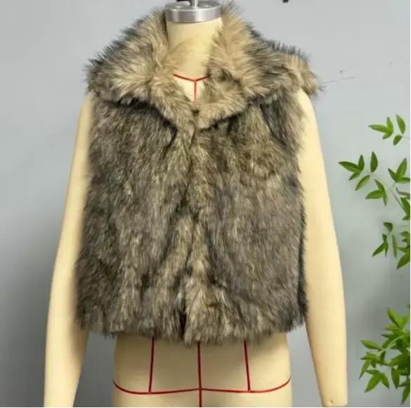 Gilet polyvalent à la mode pour femmes, fourrure ample, 2025
