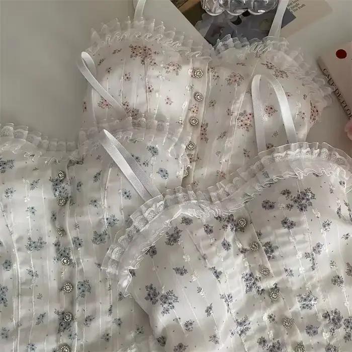Gilet floral sexy en dentelle française avec un beau dos enveloppé autour d'un